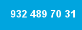932 489 70 31 932 489 70 31